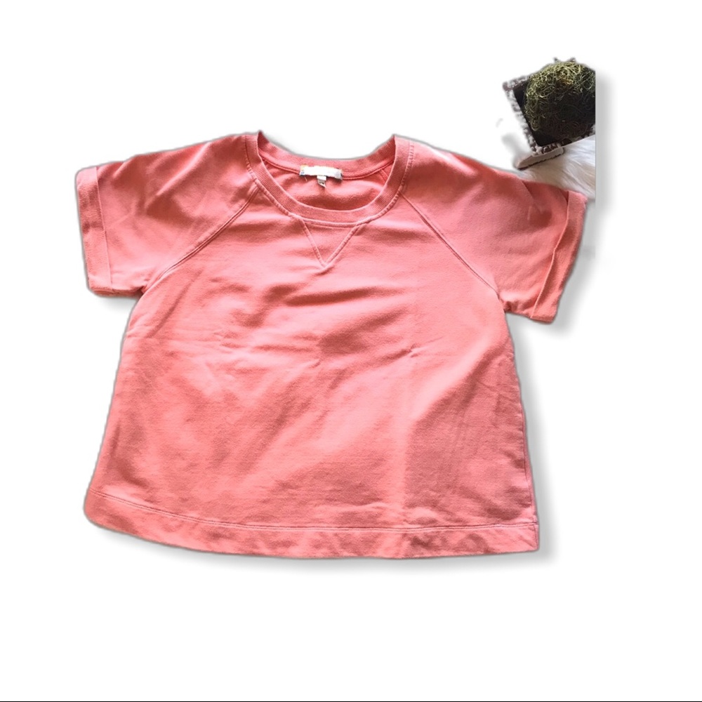 Anthropologie Eri + Ali Semi-cropped Cotton Top M